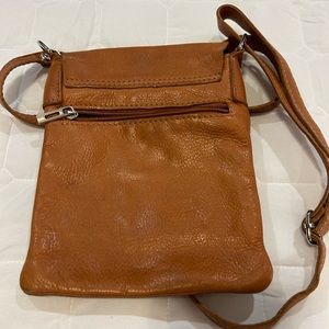 Leonardo Leather crossbody bag. Made in Firenze (Florance) Italy.